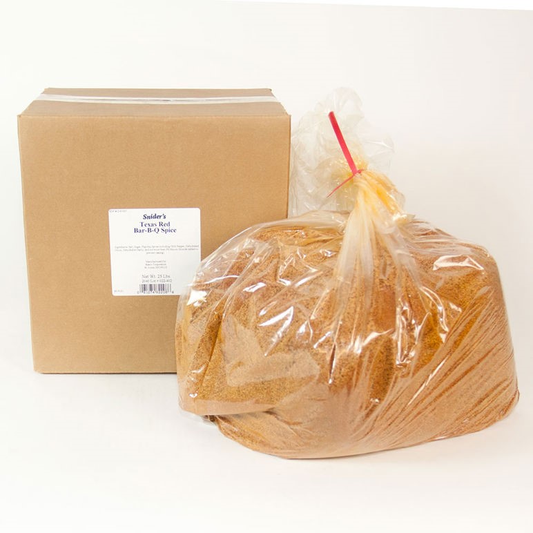 KASCO Sniders Texas Red BBQ Spice and Rub, 25 lbs Bulk Seasoning 2181001